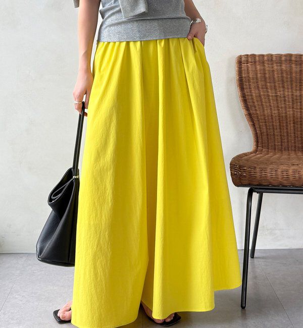  「【WEB限定】ギャザーフレアスカート」|スカート|