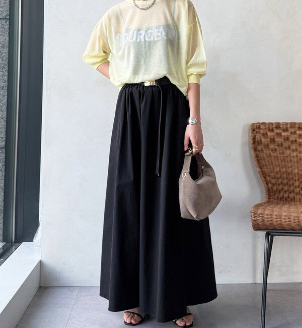  「【WEB限定】ギャザーフレアスカート」|スカート|