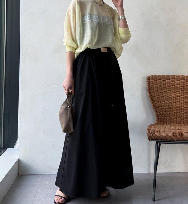  「【WEB限定】ギャザーフレアスカート」|スカート|