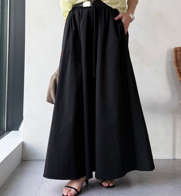  「【WEB限定】ギャザーフレアスカート」|スカート|