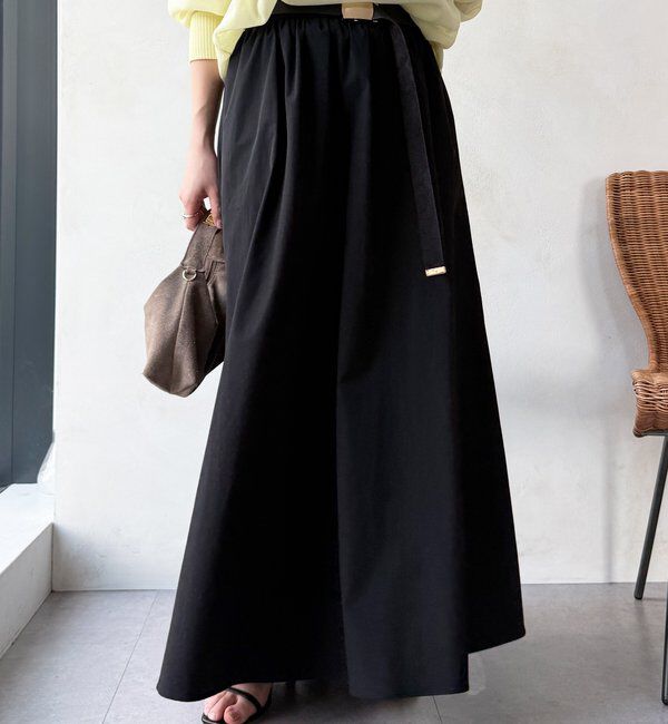  「【WEB限定】ギャザーフレアスカート」|スカート|