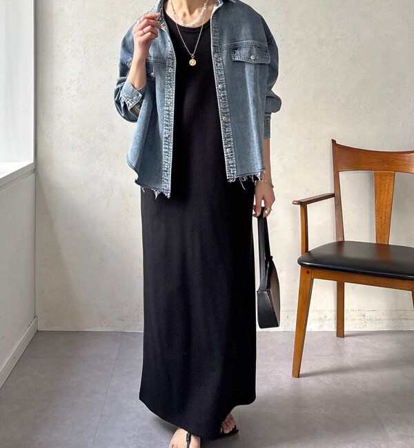  「【セットアップ可能】デニムショートシャツ」|シャツ・ブラウス|