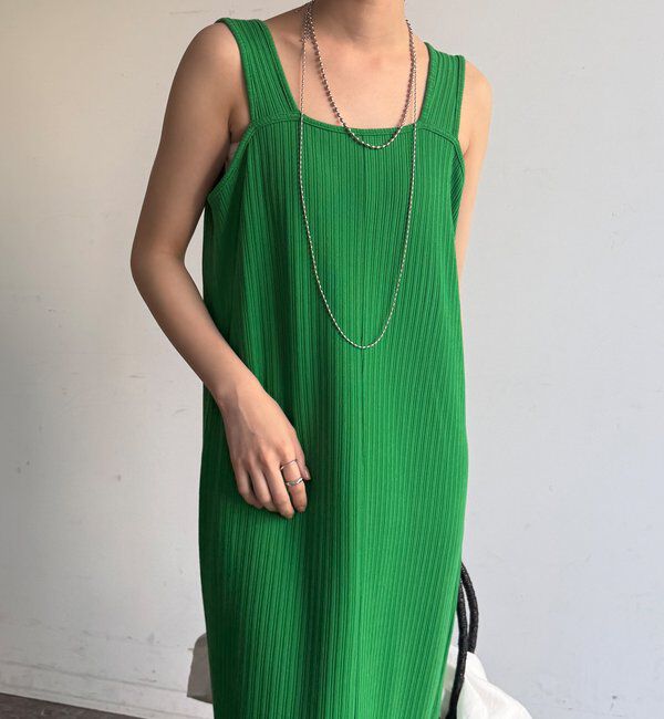  「【WEB限定】前後2WAYリブタンクワンピース」|ワンピース|