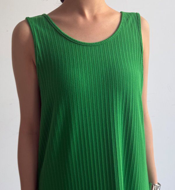  「【WEB限定】前後2WAYリブタンクワンピース」|ワンピース|