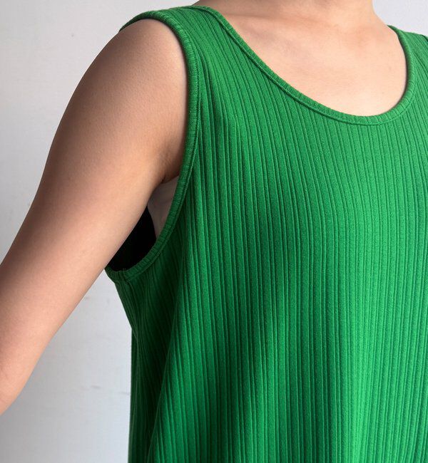  「【WEB限定】前後2WAYリブタンクワンピース」|ワンピース|