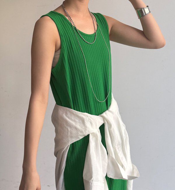  「【WEB限定】前後2WAYリブタンクワンピース」|ワンピース|