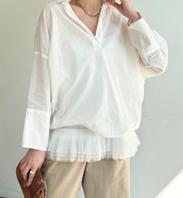  「シアーリネンスキッパーシャツ」|シャツ・ブラウス|