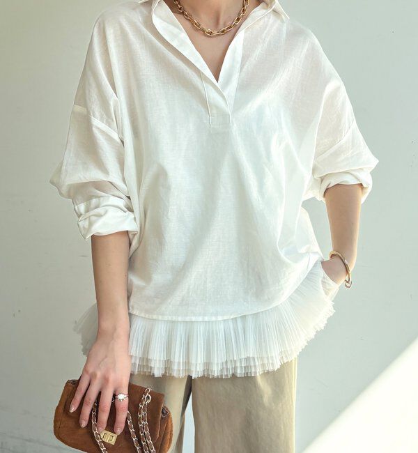  「シアーリネンスキッパーシャツ」|シャツ・ブラウス|