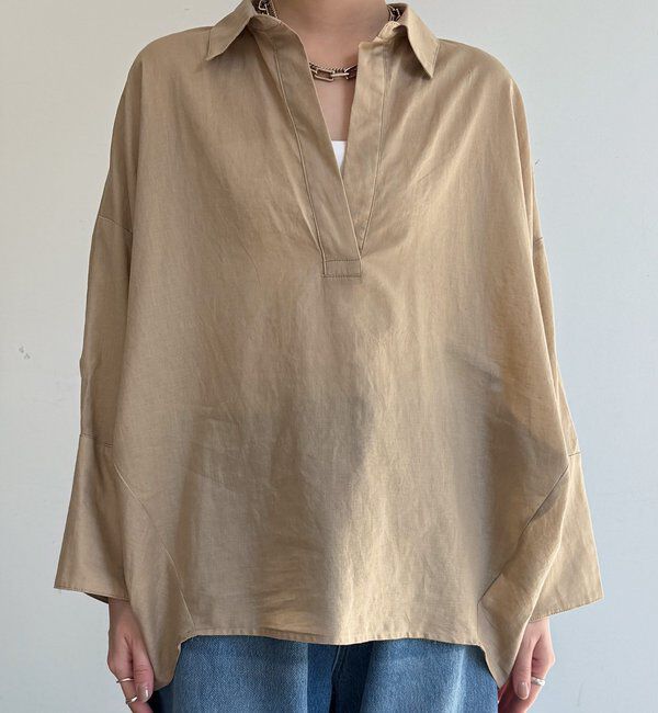  「シアーリネンスキッパーシャツ」|シャツ・ブラウス|