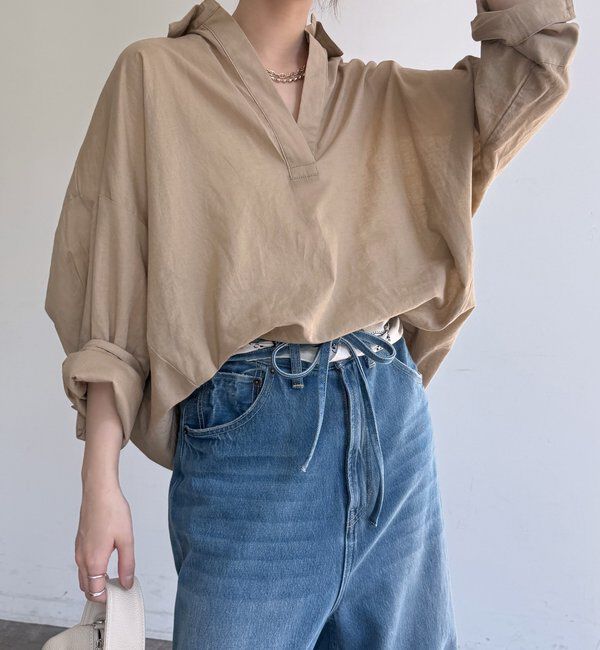  「シアーリネンスキッパーシャツ」|シャツ・ブラウス|