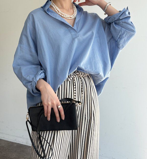  「シアーリネンスキッパーシャツ」|シャツ・ブラウス|