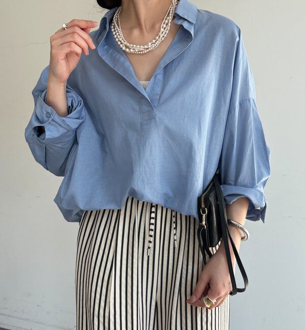  「シアーリネンスキッパーシャツ」|シャツ・ブラウス|