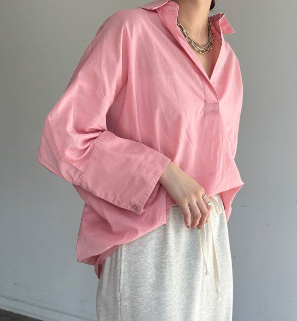  「シアーリネンスキッパーシャツ」|シャツ・ブラウス|