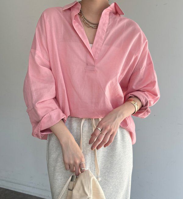  「シアーリネンスキッパーシャツ」|シャツ・ブラウス|