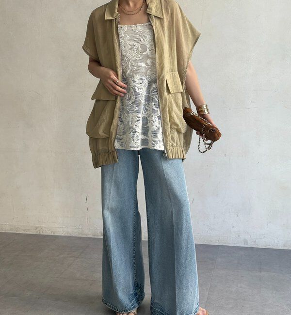  「シアーサファリシャツベスト」|ベスト・ジレ|