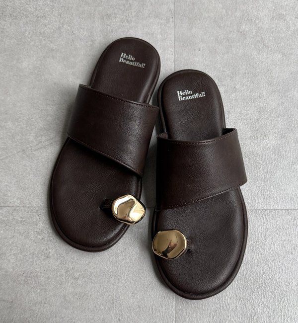  「GOLDモチーフトングサンダル」|その他|