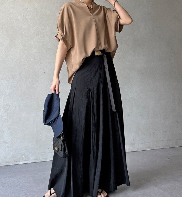  「【WEB限定】接触冷感スキッパーシャツ」|シャツ・ブラウス|