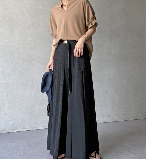  「【WEB限定】接触冷感スキッパーシャツ」|シャツ・ブラウス|