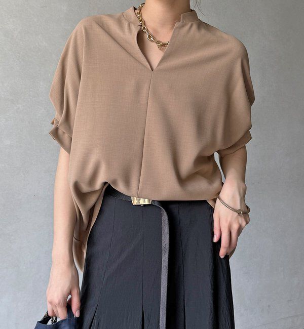  「【WEB限定】接触冷感スキッパーシャツ」|シャツ・ブラウス|