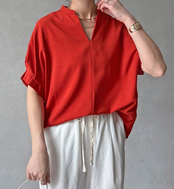  「【WEB限定】接触冷感スキッパーシャツ」|シャツ・ブラウス|