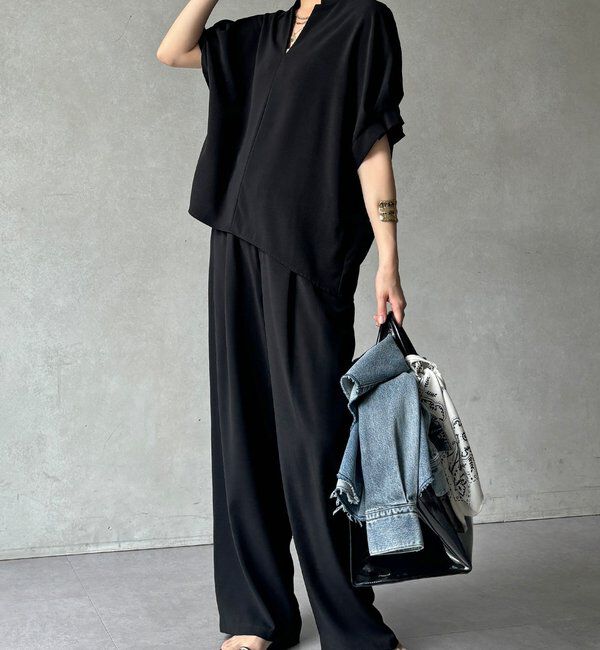  「【WEB限定】接触冷感スキッパーシャツ」|シャツ・ブラウス|