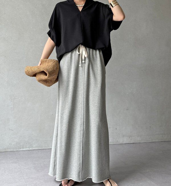  「【WEB限定】接触冷感スキッパーシャツ」|シャツ・ブラウス|