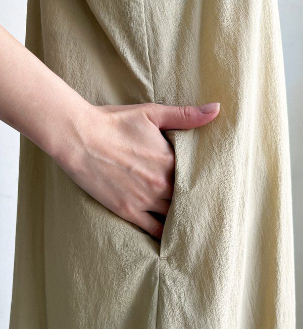  「【SAKURA企画】裾ギャザー切替キャミワンピース」|ワンピース|