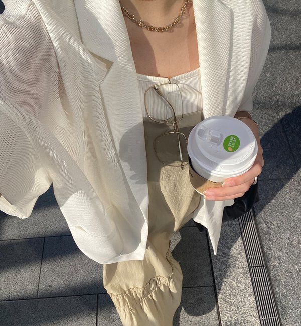  「【SAKURA企画】裾ギャザー切替キャミワンピース」|ワンピース|