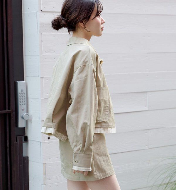  「【WEB先行/SETUP対応】レイヤードショートシャツジャケット」|その他|