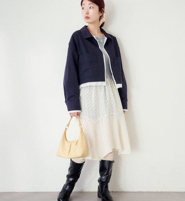  「【WEB先行/SETUP対応】レイヤードショートシャツジャケット」|その他|