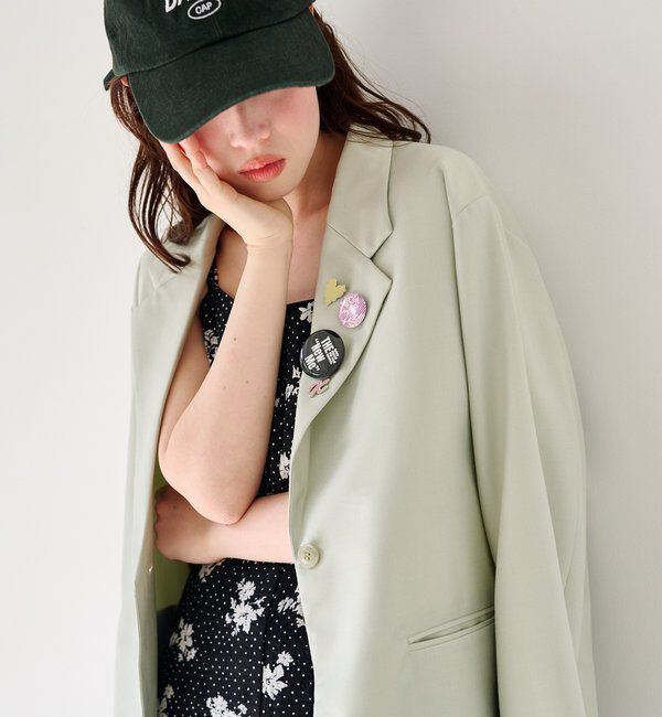  「【バッジ４点SET/ロングシーズン◎】バッジ付きジャケット」|テーラードジャケット|