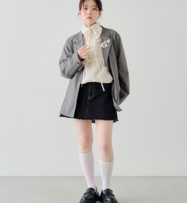  「【バッジ４点SET/ロングシーズン◎】バッジ付きジャケット」|テーラードジャケット|