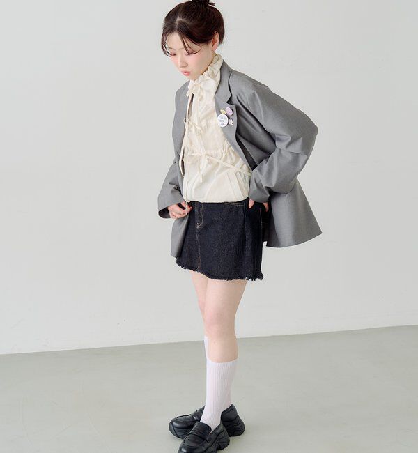  「【バッジ４点SET/ロングシーズン◎】バッジ付きジャケット」|テーラードジャケット|