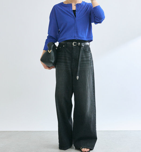  「【新色登場】【MONN.:. （モン）】ワイドレッグデニム」|デニム|