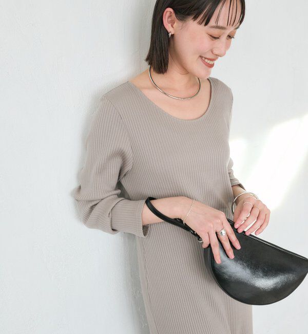  「【全骨格細見え】NEW2WAYロングリブワンピース」|ワンピース|