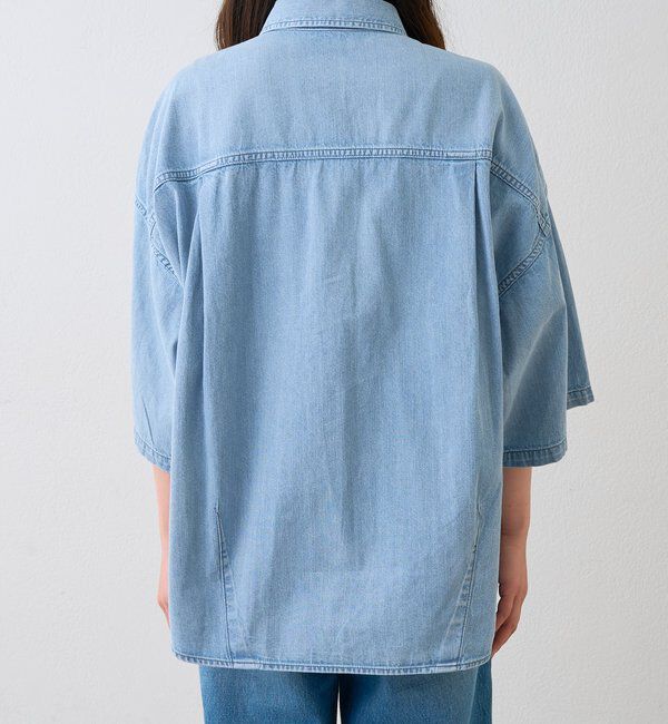 「予約【RIMH（リムエイチ）】ポンチョデニムシャツ」|シャツ・ブラウス|