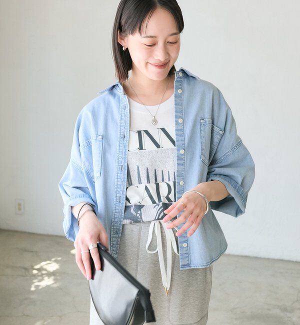  「予約【RIMH（リムエイチ）】ポンチョデニムシャツ」|シャツ・ブラウス|