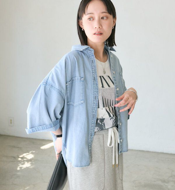  「予約【RIMH（リムエイチ）】ポンチョデニムシャツ」|シャツ・ブラウス|
