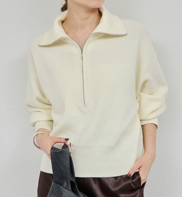  「ハーフジップニット」|ニット・セーター|