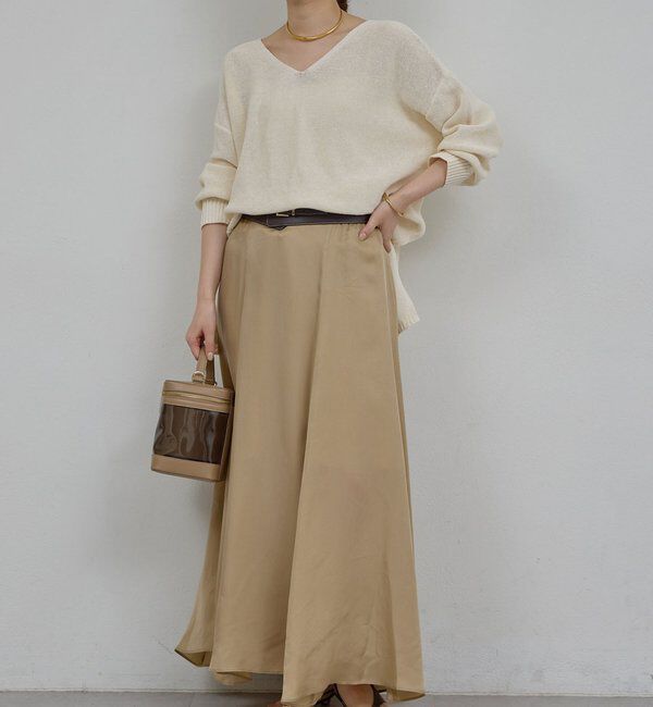  「【手洗い可】コットンメッシュプルオーバー」|ニット・セーター|オフホワイト