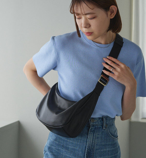  「ソフトレザーラウンドショルダーバッグ」|ショルダー・メッセンジャー|