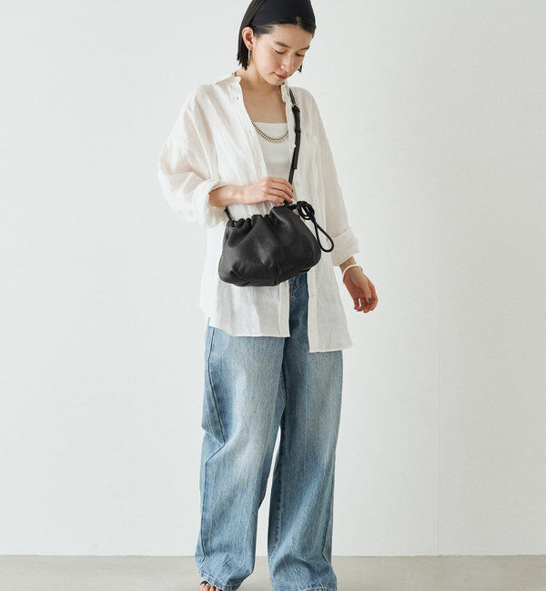  「レザー巾着4WAYショルダーバッグ」|ショルダー・メッセンジャー|