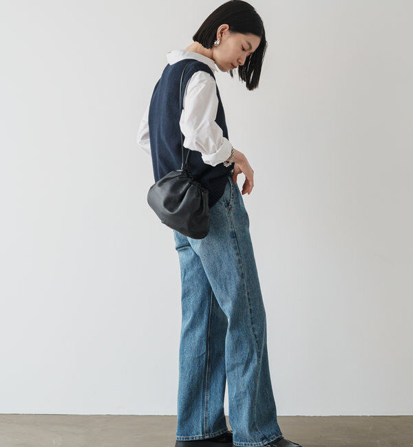  「レザー巾着4WAYショルダーバッグ」|ショルダー・メッセンジャー|