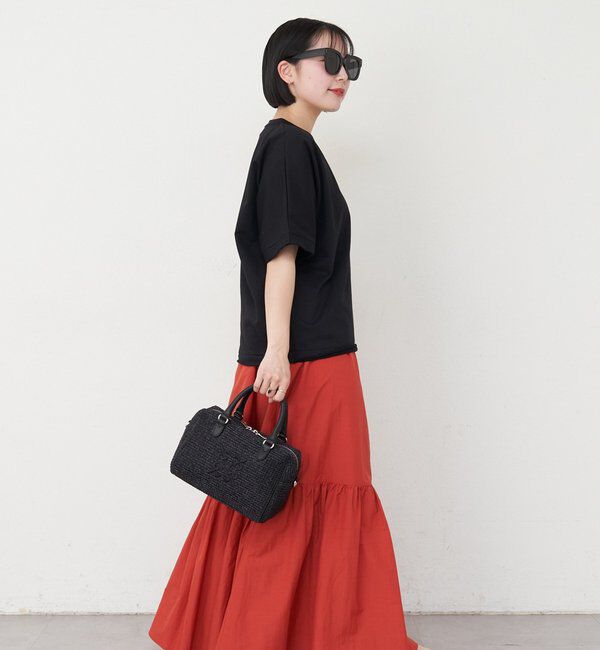  「ナイロンラフィアミニボストンバッグ」|ボストンバッグ|