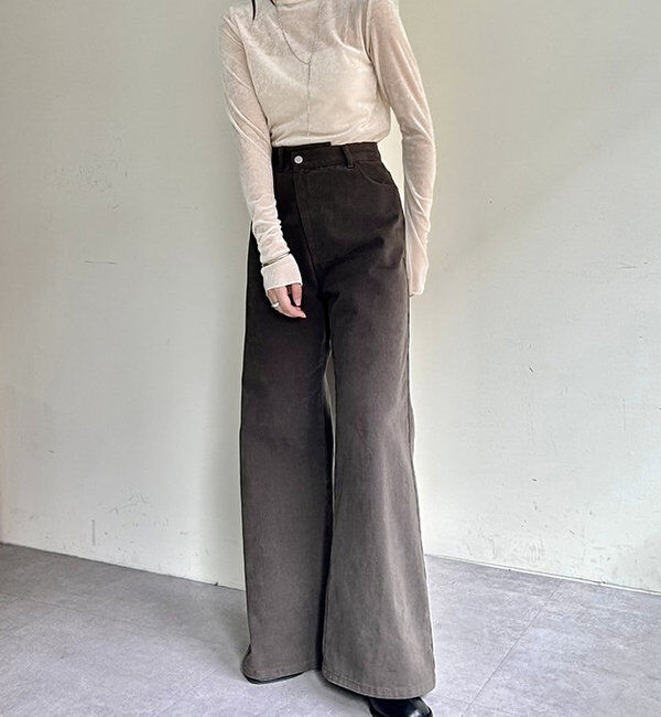  「【新色ブルー登場！】フレアデニム」|デニム|