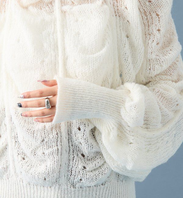  「ウェーブシアーホイップニット」|ニット・セーター|