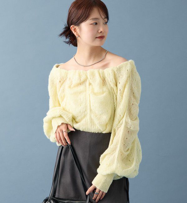  「ウェーブシアーホイップニット」|ニット・セーター|