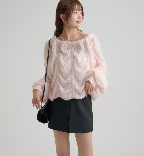  「ウェーブシアーホイップニット」|ニット・セーター|
