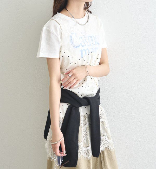  「レースサテンキャミソール」|シャツ・ブラウス|