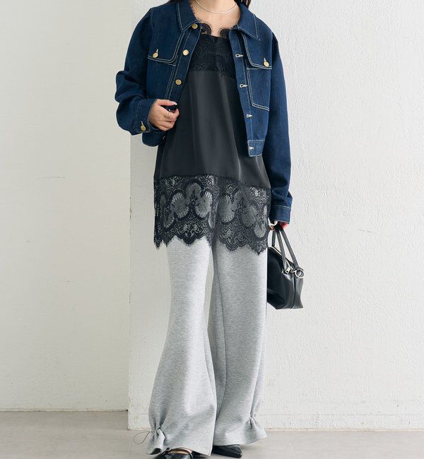  「レースサテンキャミソール」|シャツ・ブラウス|